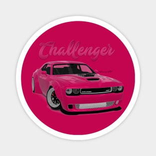 Challenger Drift Pink Front Magnet